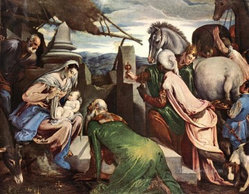 Jacopo Bassano Painting - Los tres reyes magos Jacopo Bassano